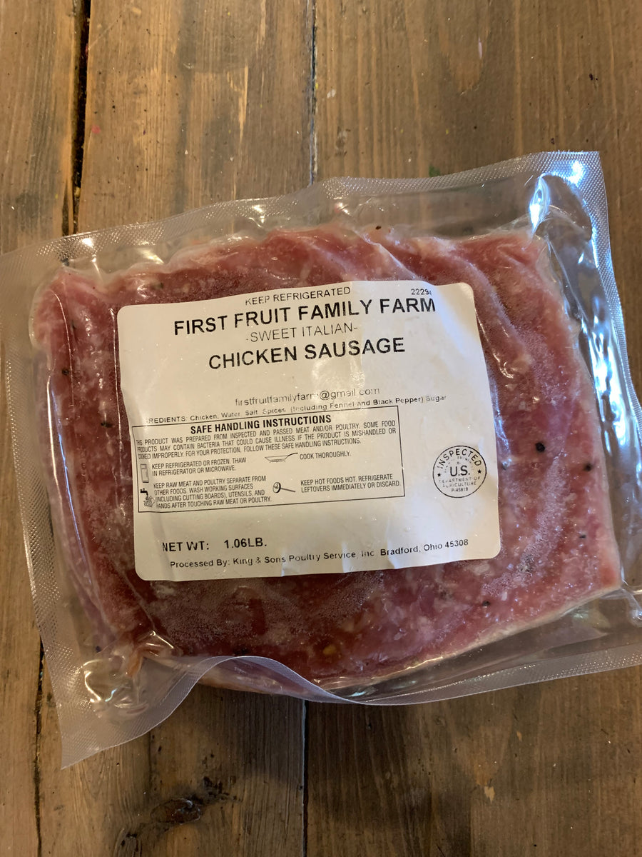 Chicken Sausage, Italian First Fruits Family Farms